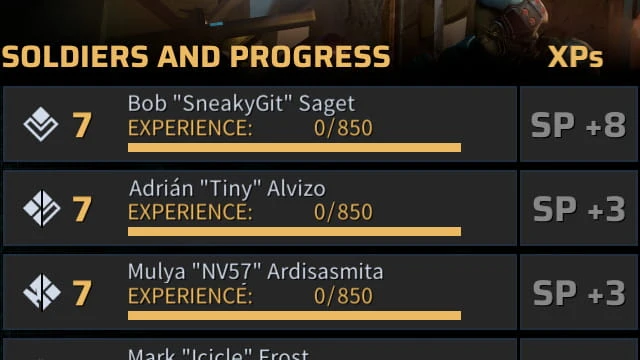 Phoenix Point "Конвертация лишнего опыта в навыки"