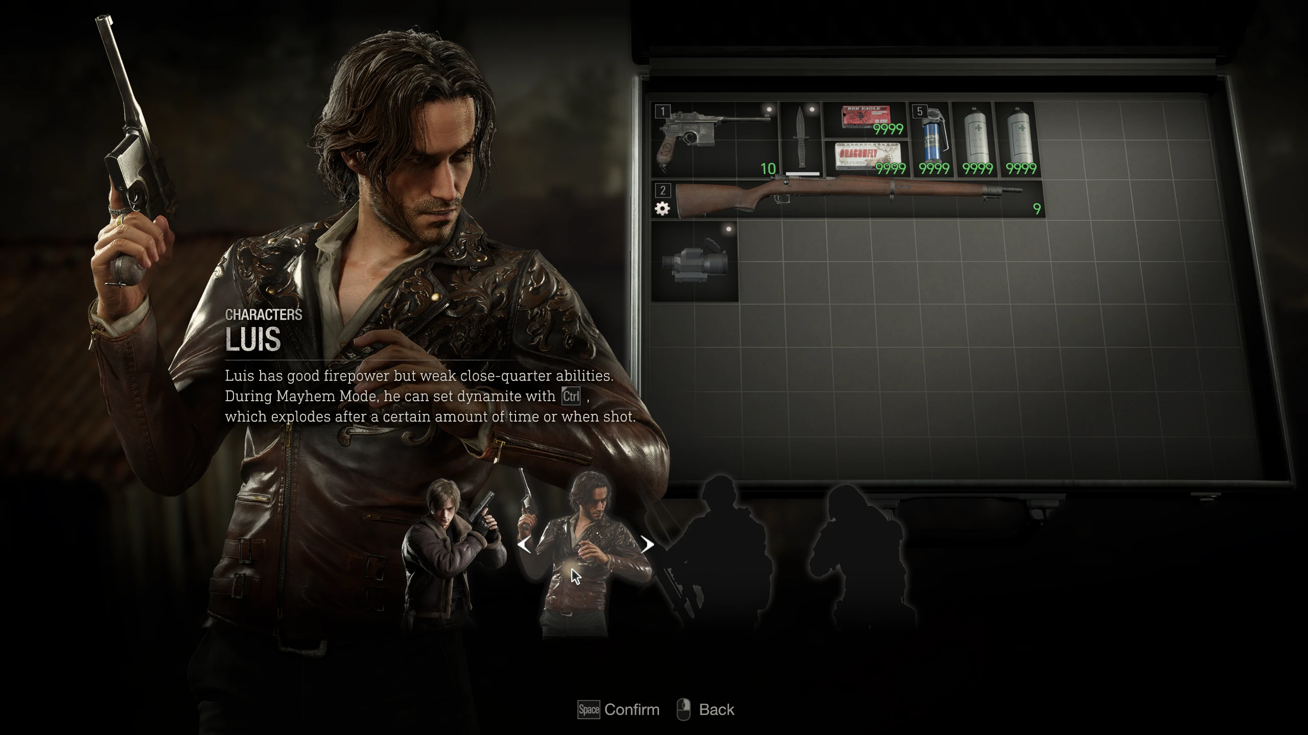 Resident Evil 4 Remake "Увеличенные стопки предметов в инвентаре"