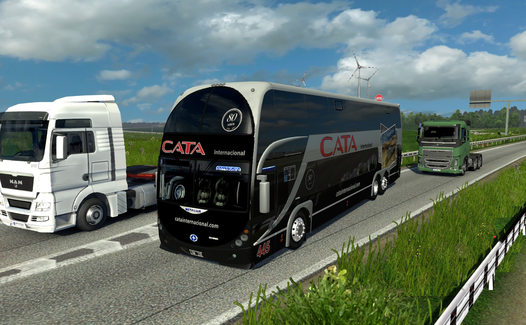 Скачать Euro Truck Simulator 2 "Большой пак автобусов в траффик ...