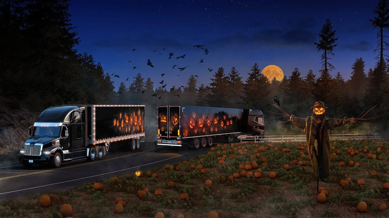 В Euro Truck Simulator 2 и American Truck Simulator состоится событие Счастливого Хэллоуина