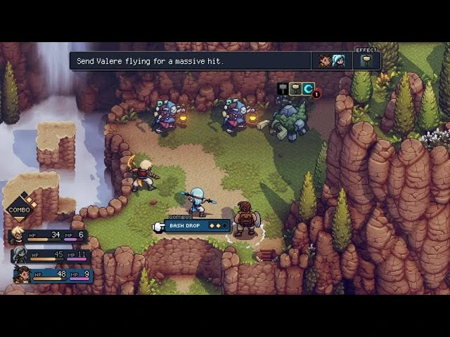 Гарл и Валере объединяют усилия с помощью комбо-приема Bash Drop в последнем игровом клипе Sea of Stars