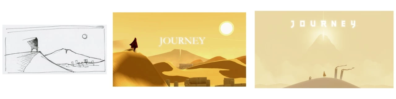 Арт-директор Journey поделился концептами ключевого арта игры