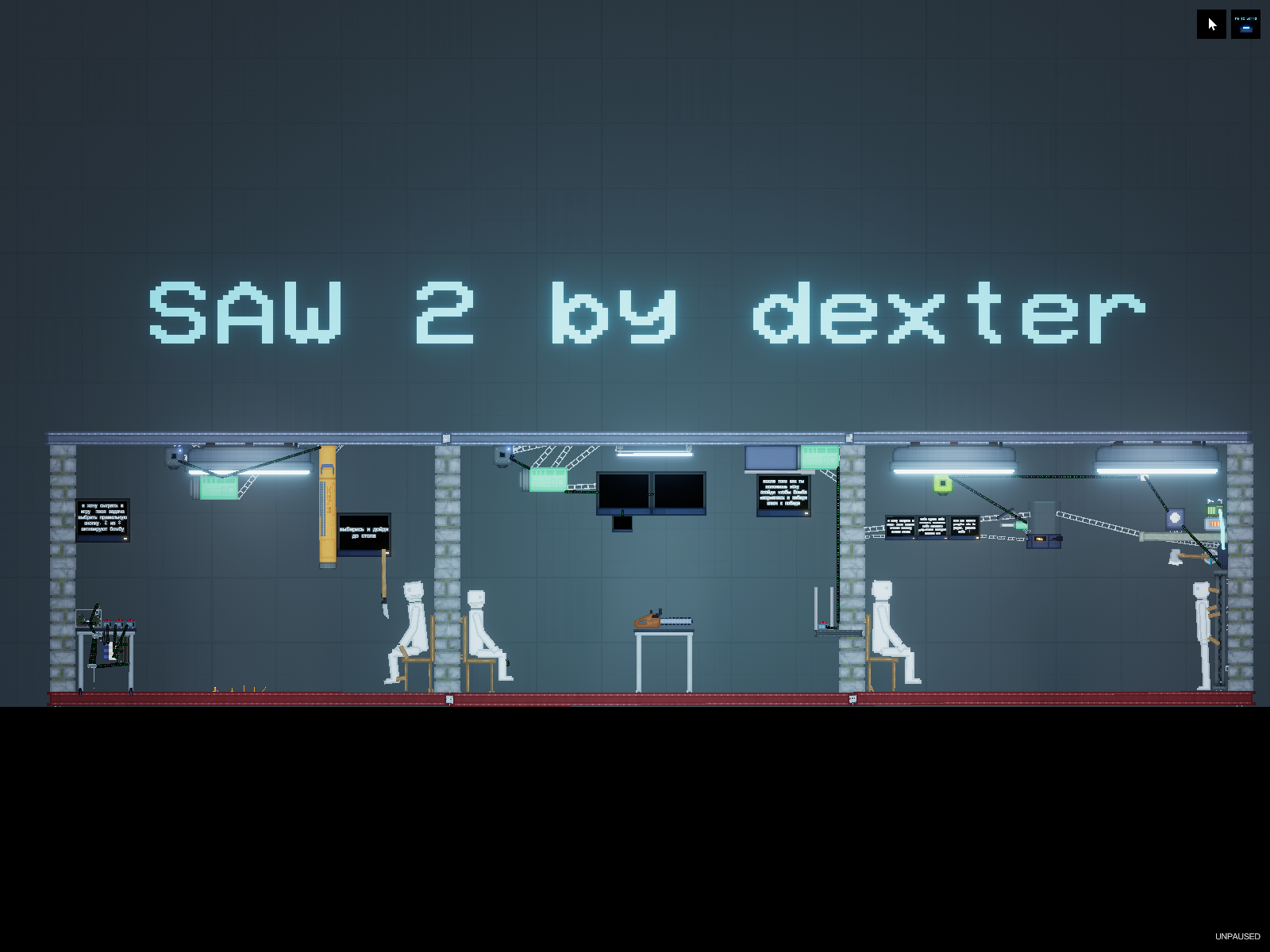 People Playground "Здание с жестокими испытаниями - Saw 2" {dexter}