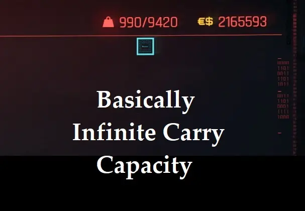 Cyberpunk 2077 "Бесконечная вместимость и расходники" [2.0] {cire420siuol}