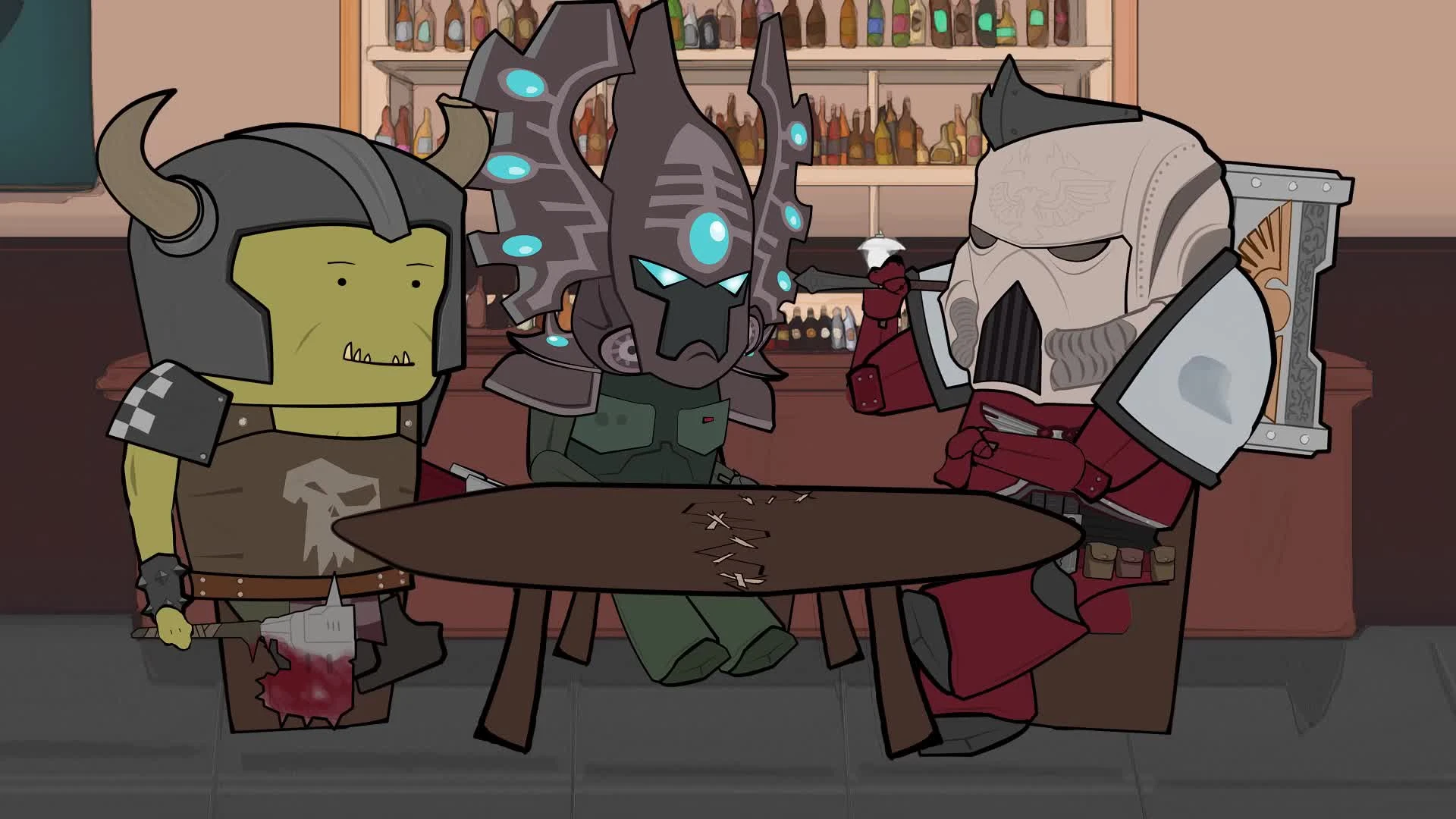 Уэс, Флинн и Иван Лоев Играют в Warhammer 40k: Dawn of War III [s02e19]