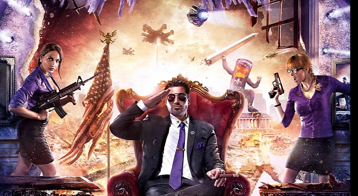 Бокс Арт игры Saints Row IV: Re-Elected & Gat out of Hell
