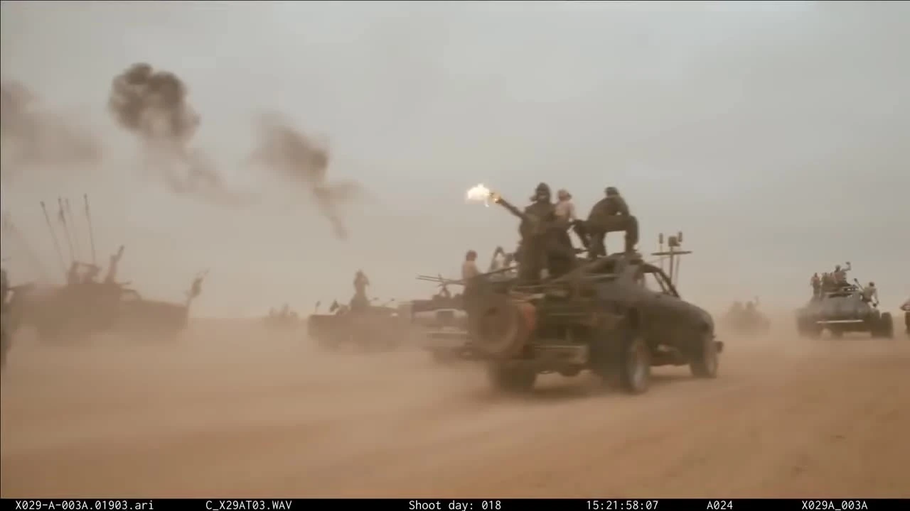 Mad Max: Fury Road - живые кадры без дополнительных эффектов
