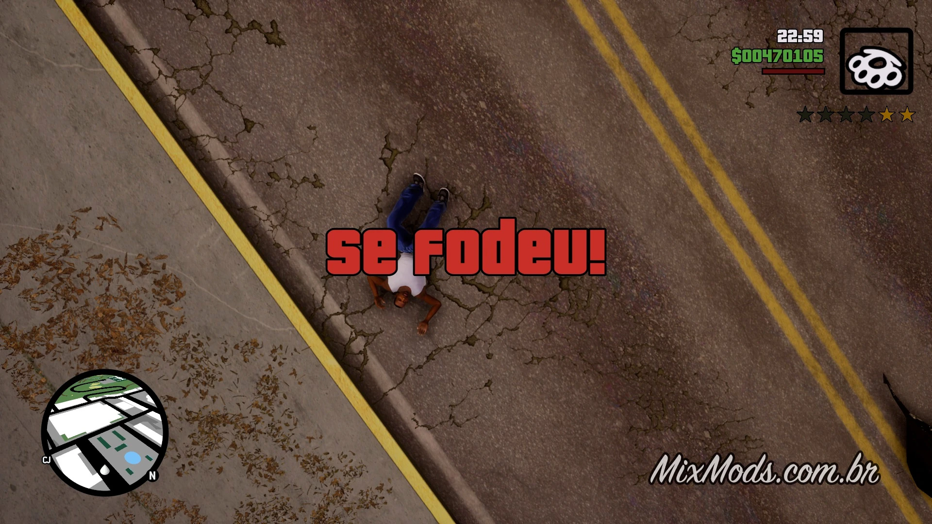 Grand Theft Auto: The Trilogy "Отключение эффекта при смерти"