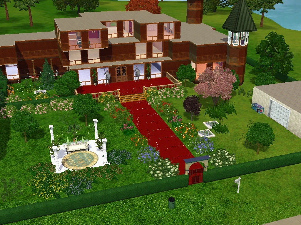 Sims 3 "Дом Современный Замок"