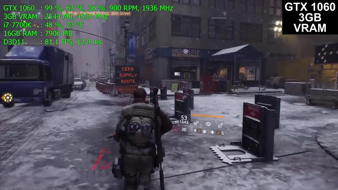 The Division - RX 570 - 580 vs GTX 1060 3GB/6GB