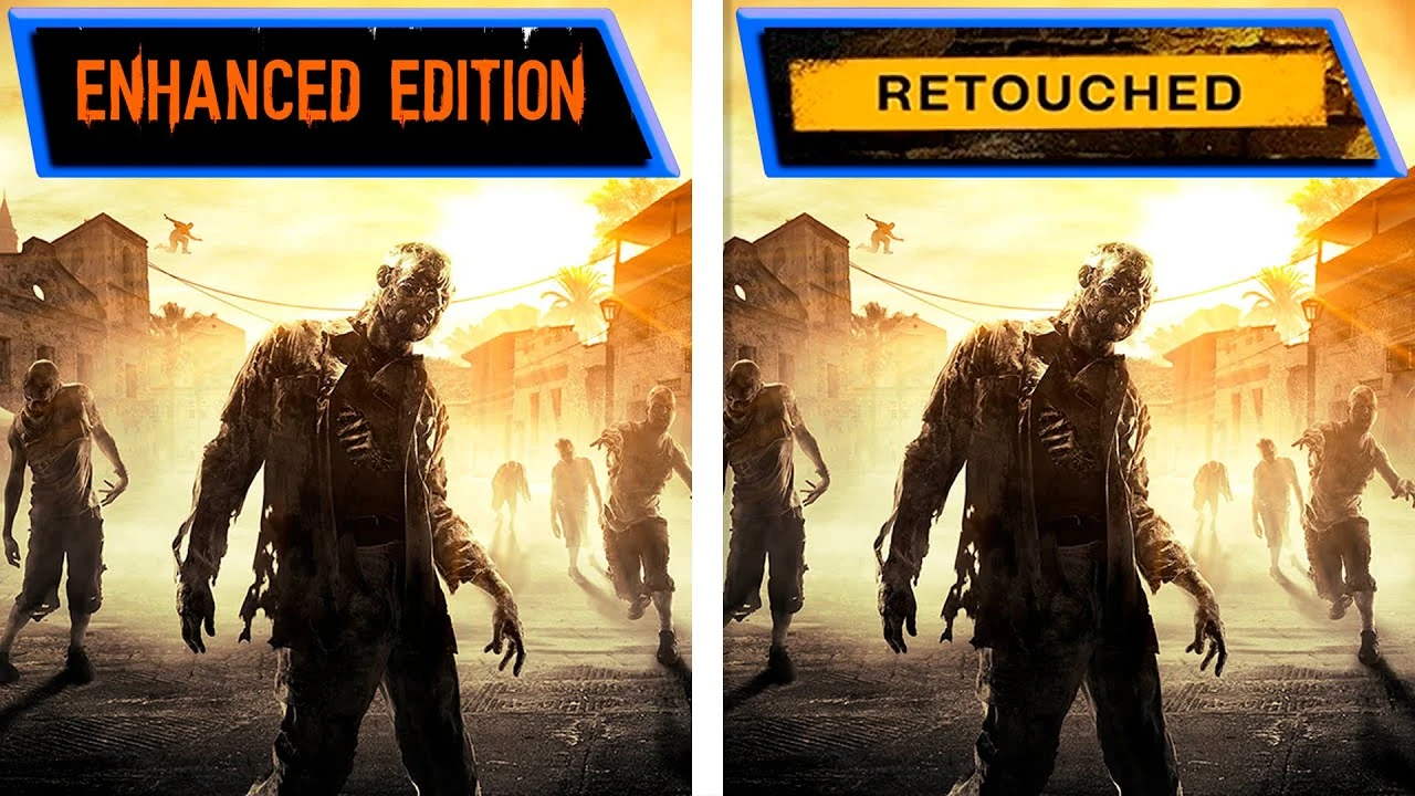 Сравнение Dying Light Retouched и Enhanced Edition показывает заметные улучшения в текстурах и освещении