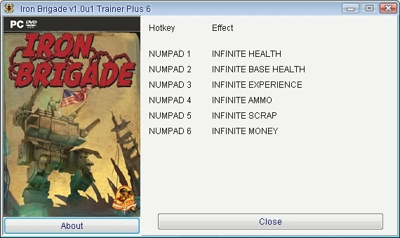 Iron Brigade: Трейнер/Trainer (+6) [1.0u1] {GRIZZLY/PlayGround.ru}