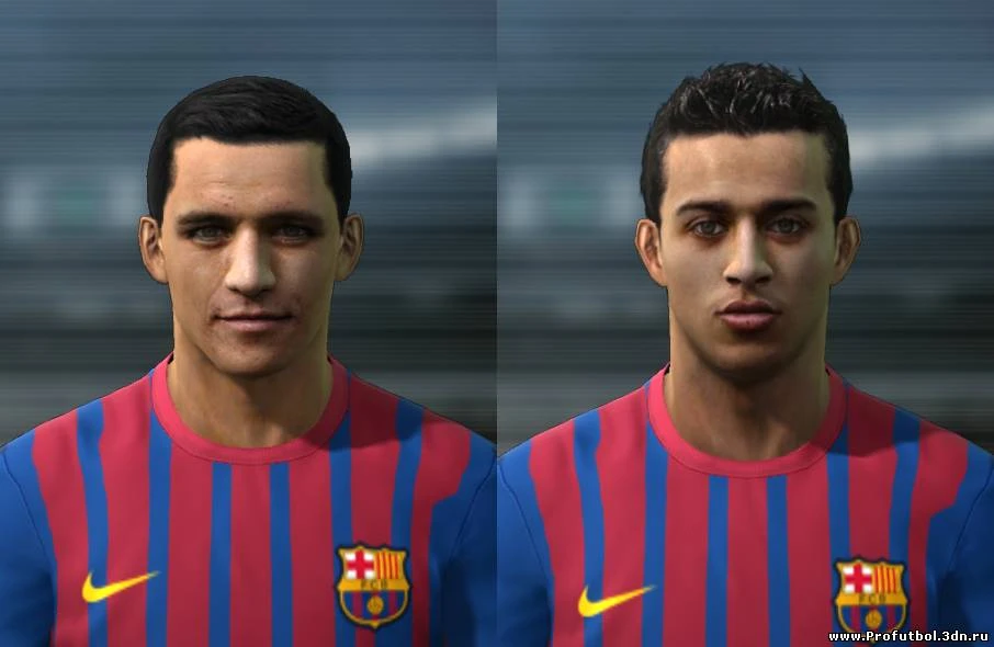 PES 2011 "Alexis Sanchez & Thiago Alcantara Face "
