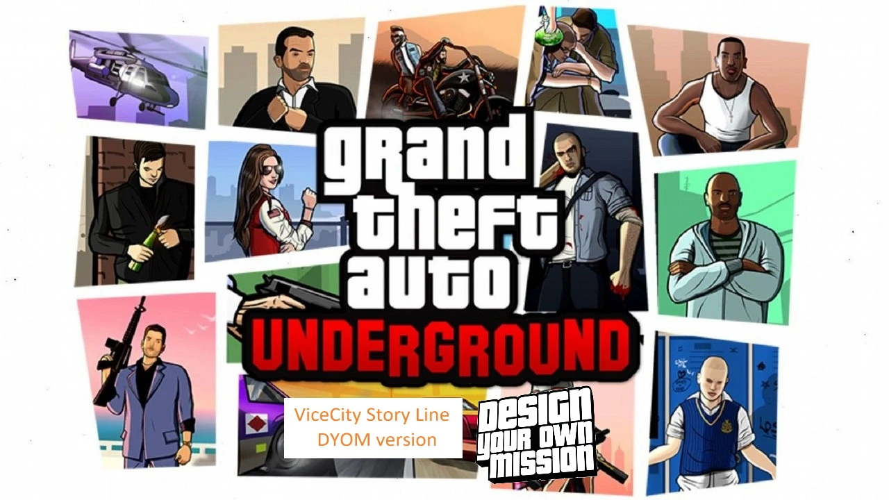 Grand Theft Auto: San Andreas "GTA Vice City Режим истории DYOM версия" [v0.59]