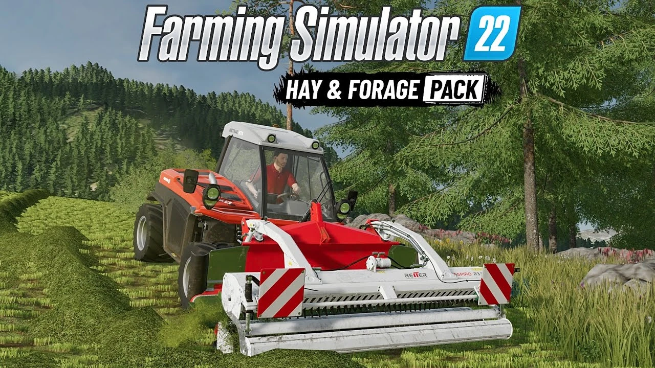 Набор Hay & Forage Pack для Farming Simulator 22 добавит новые бренды и машины для работ с травой