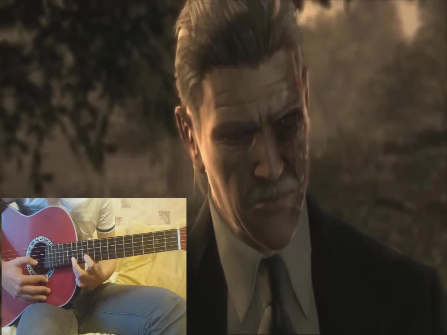 Как играть на гитаре Metal Gear Solid - Old Snake (Metal Gear Solid 4: Guns of the Patriots OST)
