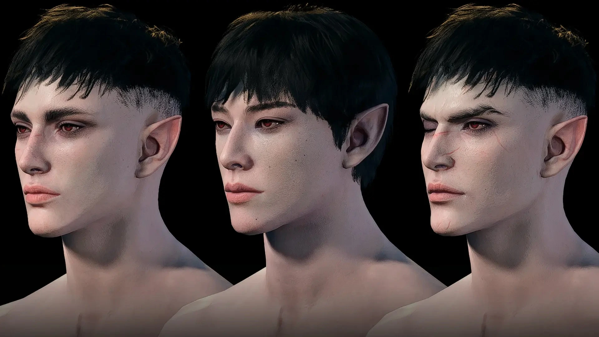 Baldur's Gate 3 "Темный Соблазн: пресеты мужских лиц для T2 и T4"