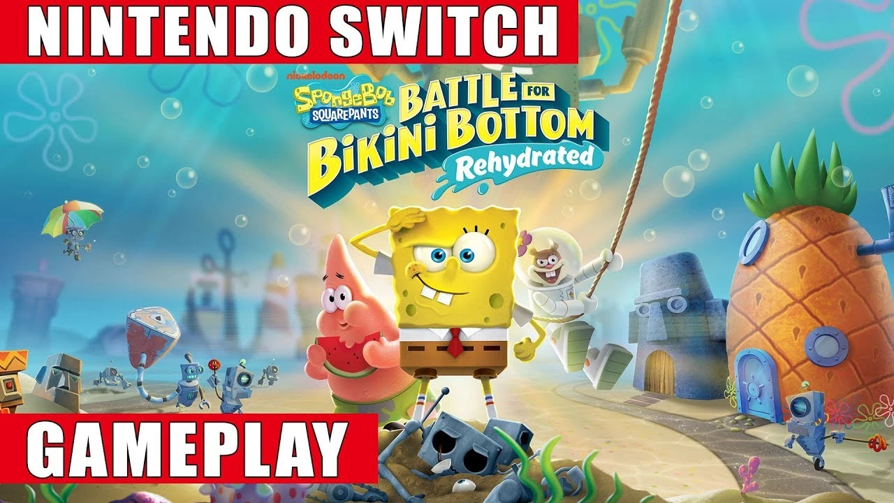Полчаса геймплея SpongeBob SquarePants: Battle for Bikini Bottom - Rehydrated