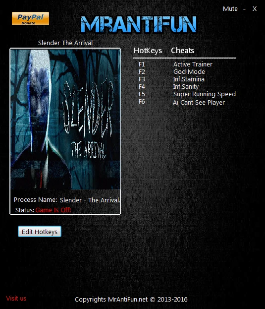 Slender: The Arrival: Трейнер/Trainer (+5) [2.0] {MrAntiFun}