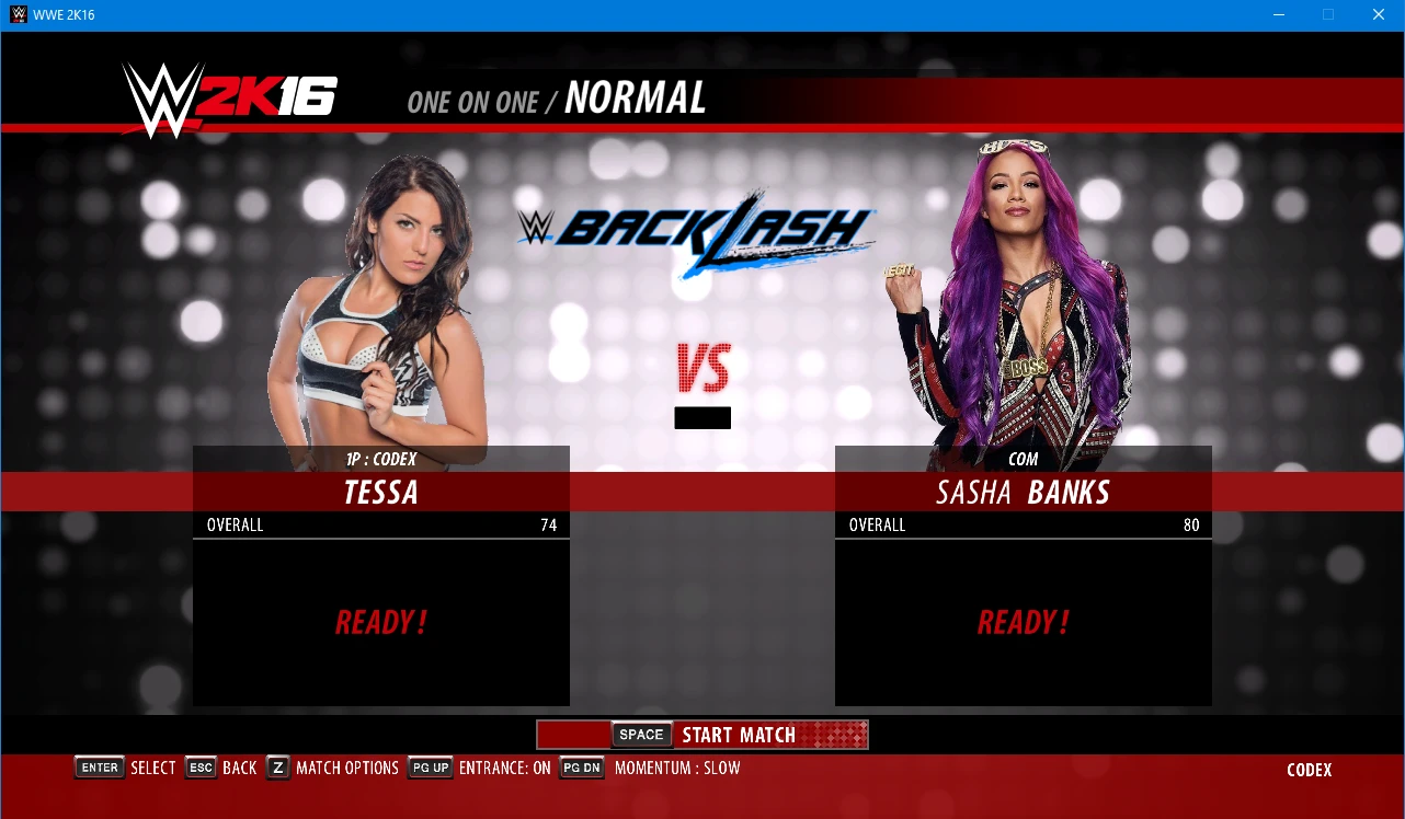 WWE 2K16 "Tessa Blanchard с анимацией лица из WWE 2K19 Мод"