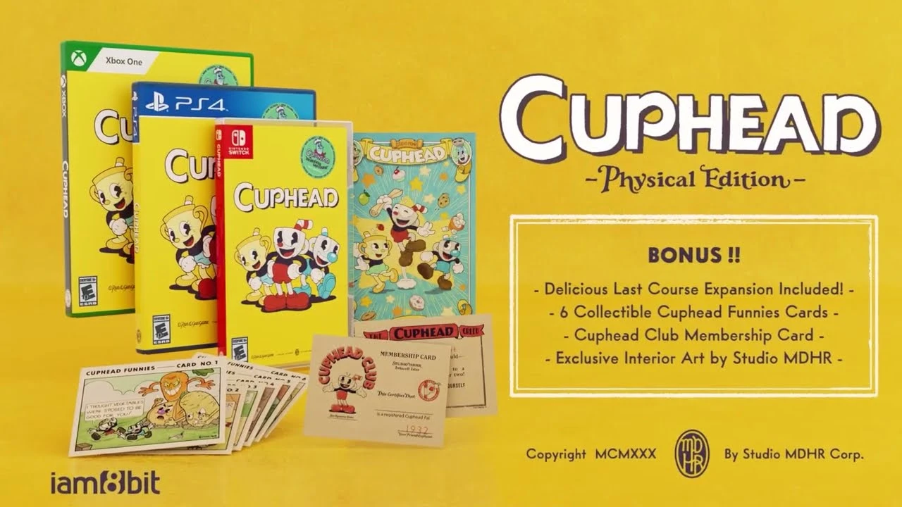 Cuphead вышла в физическом издании для PS4, Xbox One и Nintendo Switch