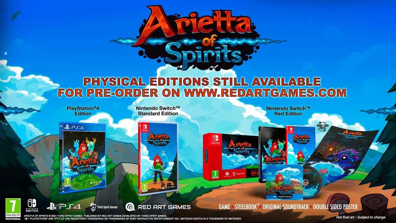 Состоялся релиз Arietta of Spirits на ПК и консолях