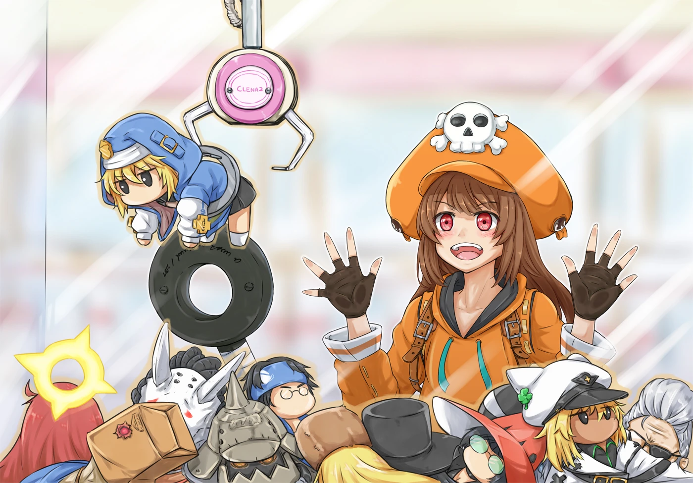 Май играет в кран