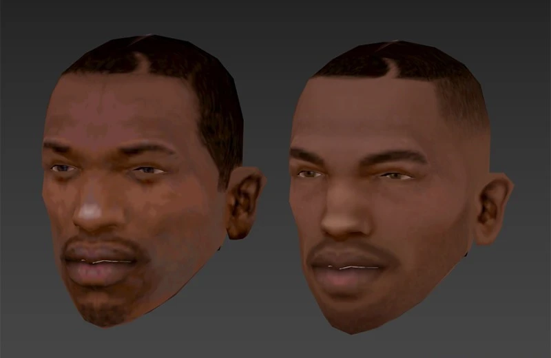 Grand Theft Auto: San Andreas "Улучшенное лица CJ"