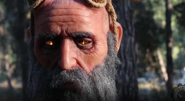 Как живая! - потрясающая говорящая копия головы Мимира из God of War (2018) от специалистов по аниматронике