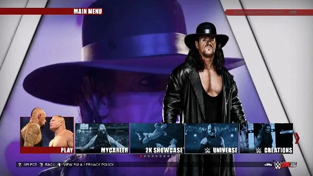 WWE 2K15 "Undertaker Main Menu MOD"