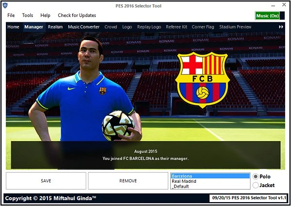 PES 2016 Selector Tool v2.0 by Ginda01