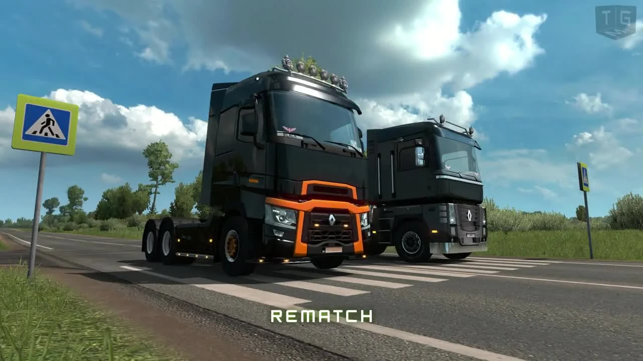 ETS2 - Сравнение Renault Range T и Magnum Старый и Новый(520HP vs 520HP)