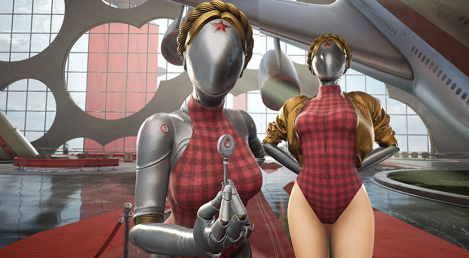 Atomic Heart "Близняшки в клетчатом купальнике"