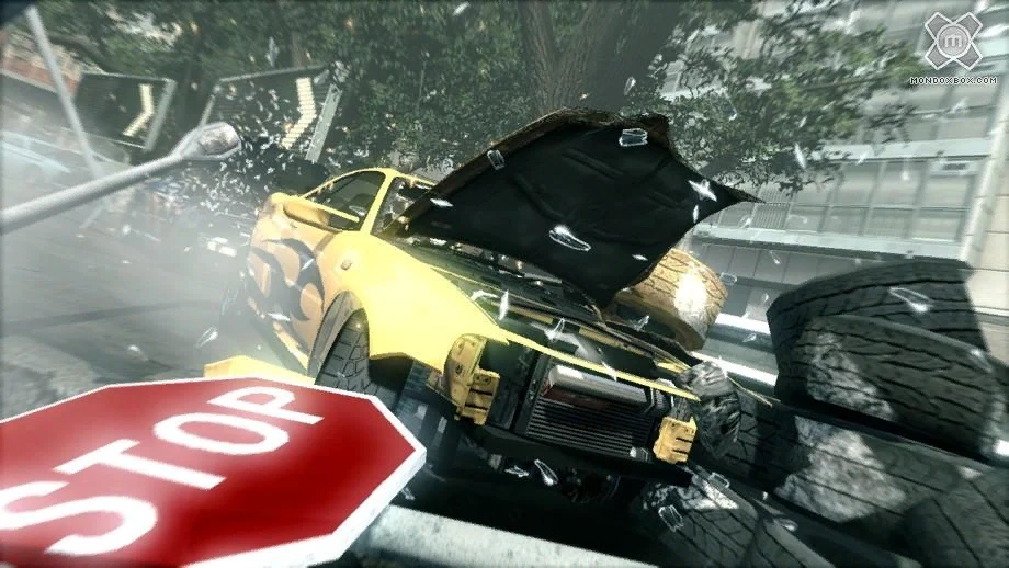 FlatOut: Ultimate Carnage "Реалистичный вес столбов и объектов v.3.5 Обновлённая Версия"