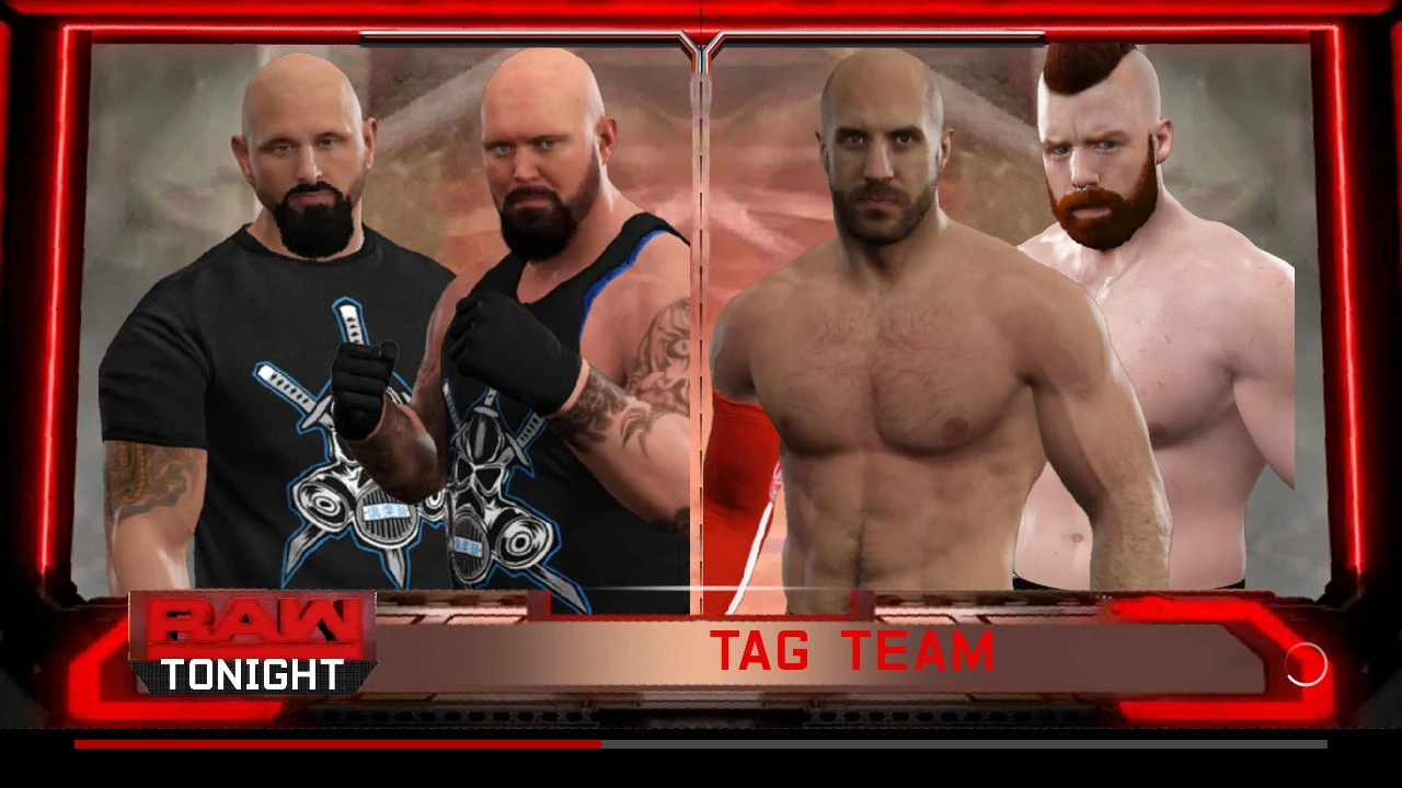 WWE 2K17 "Фон RAW Match Card"