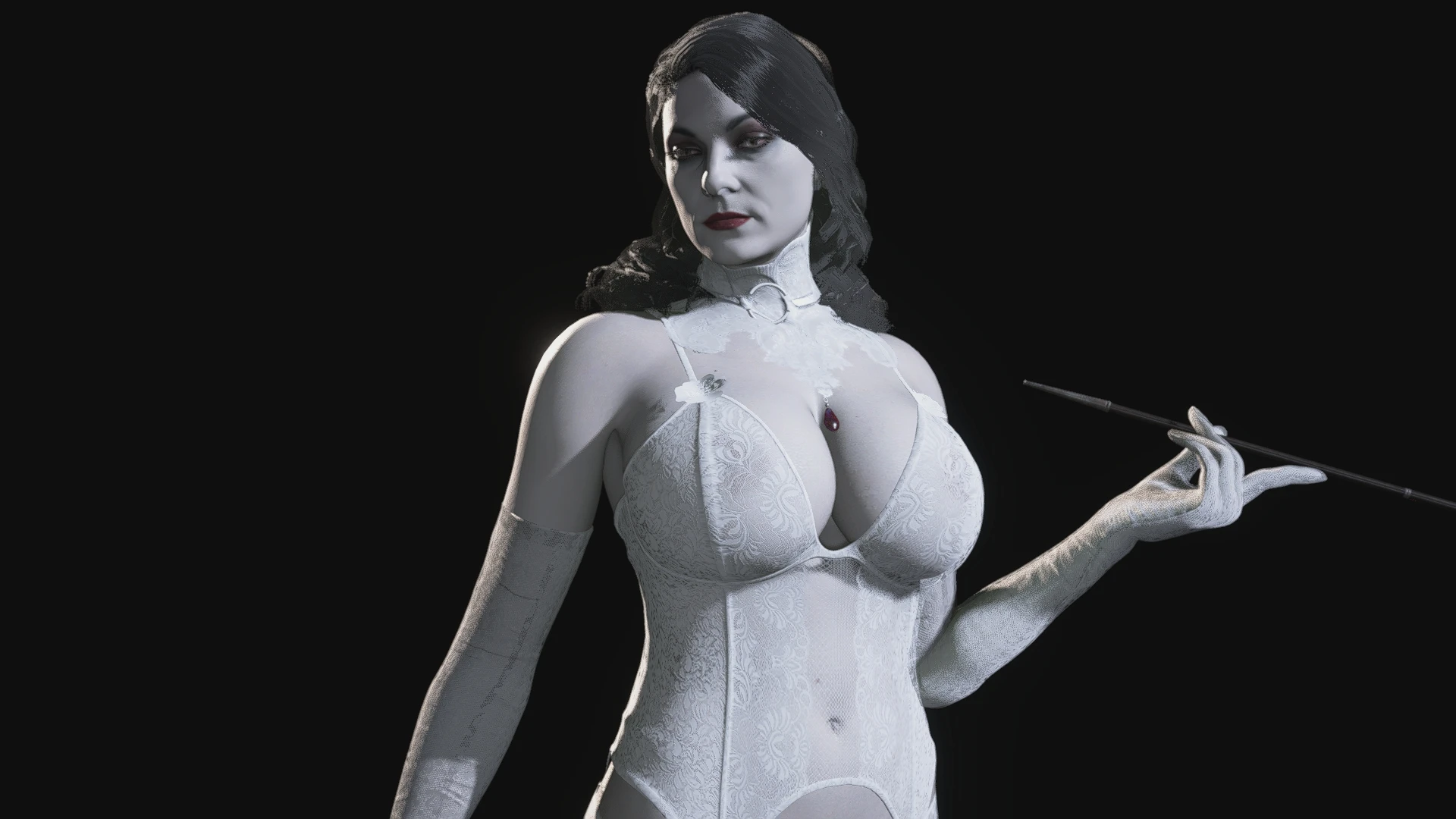 Resident Evil: Village "Длинные волосы для Леди Димитреску" [v1.0] {Grogu}