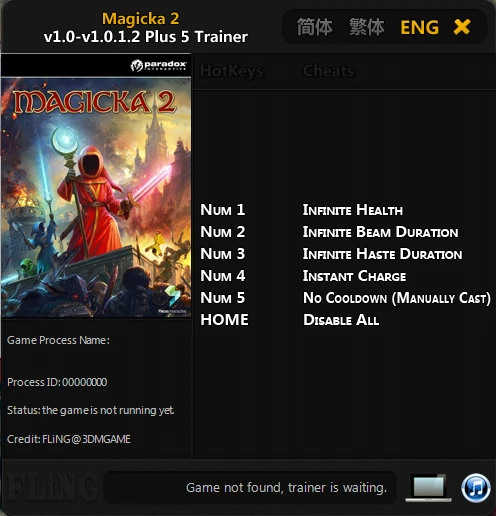 Magicka 2: Трейнер/Trainer (+5) [1.0 - 1.0.1.2] {FLiNG}