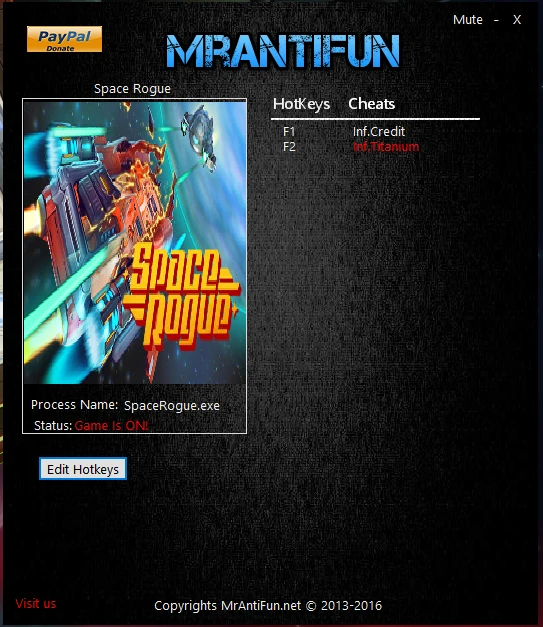 Space Rogue: Трейнер/Trainer (+2) [1.45] {MrAntiFun}