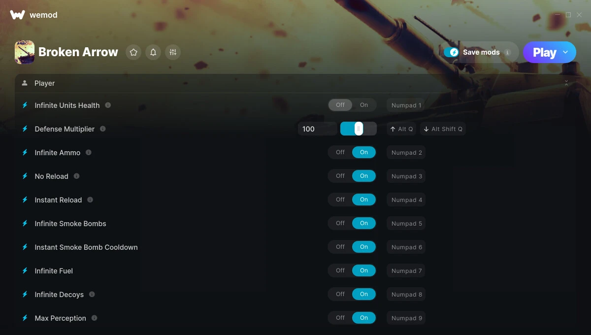 Broken Arrow "Трейнер +17" [UPD: 13.08.2025] {FLiNG / WeMod}