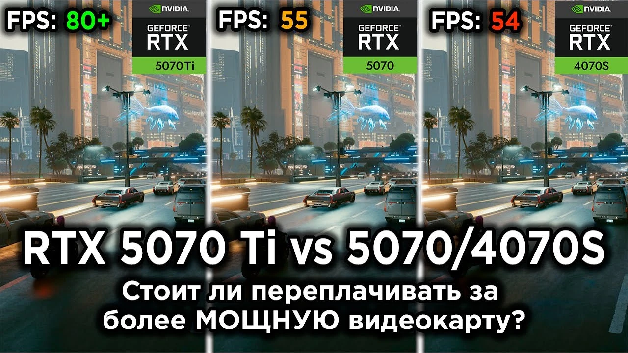 Успеть до дефицита: Сравнение RTX 5070 Ti с 5070 и 4070 Super на фоне роста цен