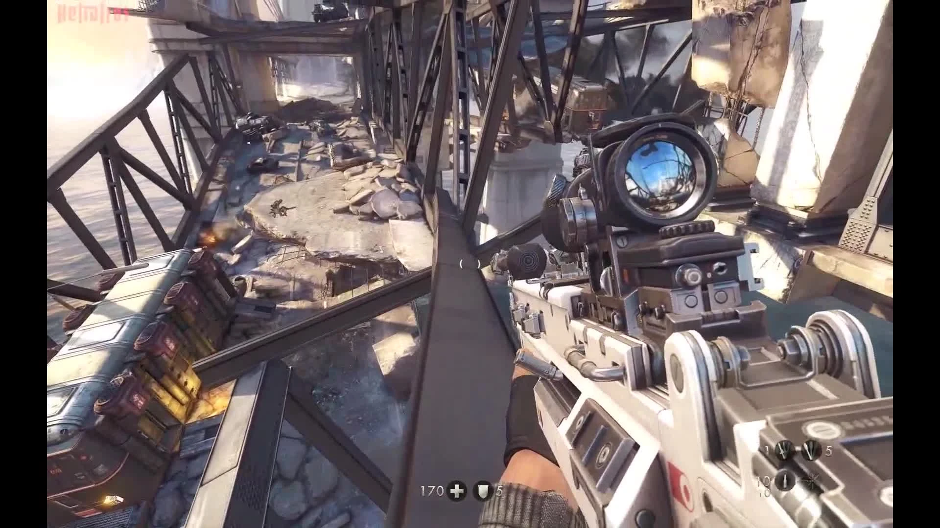 Wolfenstein: The New Order HARDCORE прохождение - глава 12