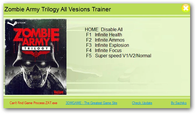 Zombie Army Trilogy: Трейнер/Trainer (+5) [All Versions] {XiaoXing}