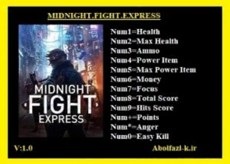 Midnight Fight Express "Трейнер +12" [1.0] {Abolfazl.k}