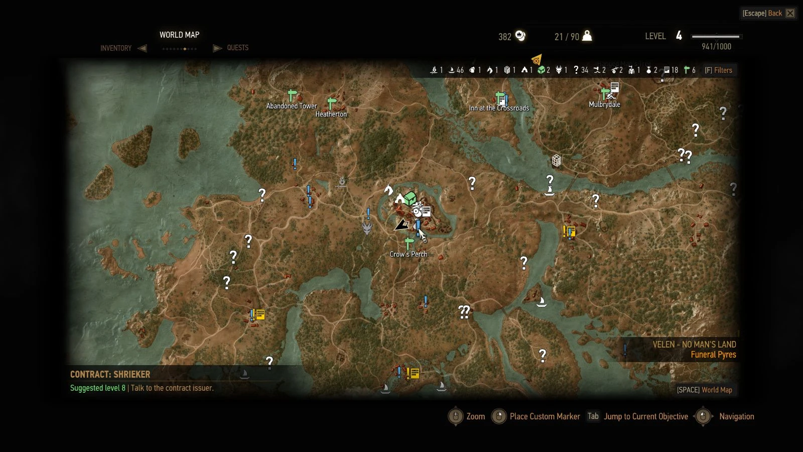 The Witcher 3: Wild Hunt / Ведьмак 3: Дикая Охота: Чит-Мод/Cheat-Mode (Все Цели на Карте / All Quest Objectives On Map 1.11)