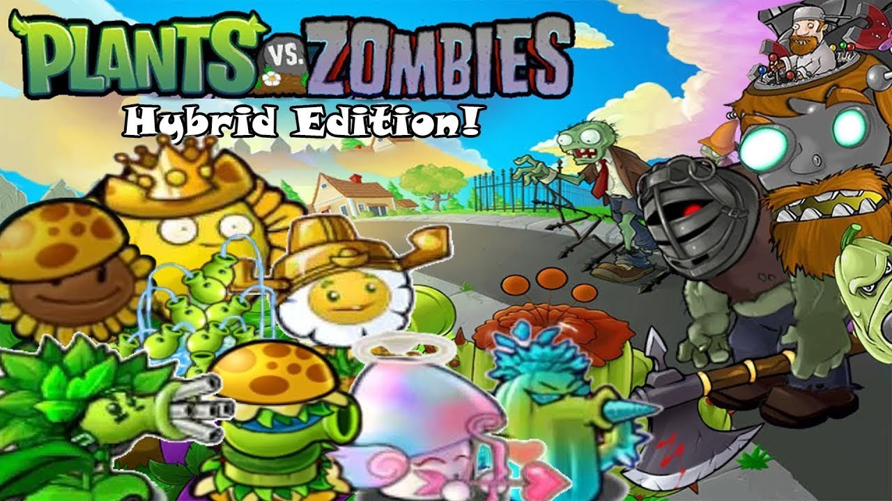 Plants vs. Zombies "Мод Hybridik - гибридные зомби, новые растения и другое" [3.9]