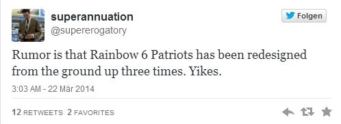 Rainbow Six Patriots в третий раз переработан с нуля