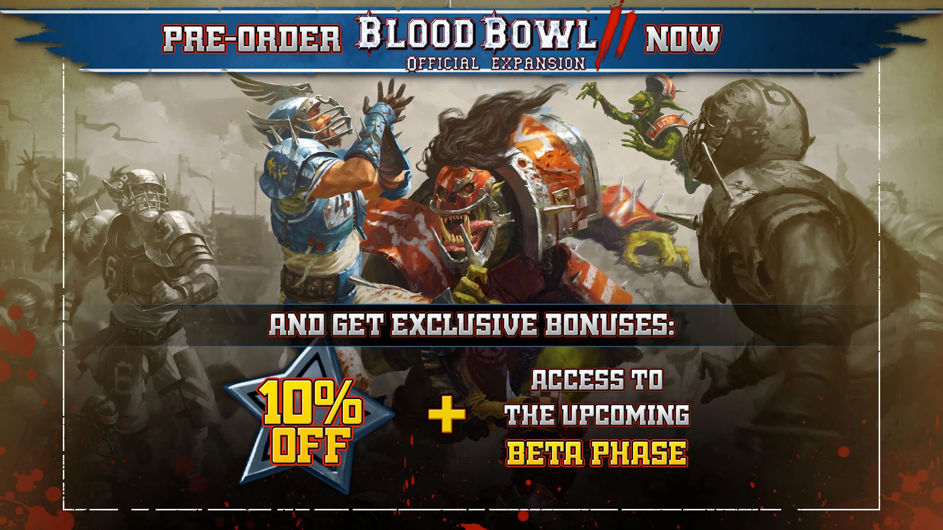 Анонсировано крупное дополнение под названием "Official Expansion" для Blood Bowl 2