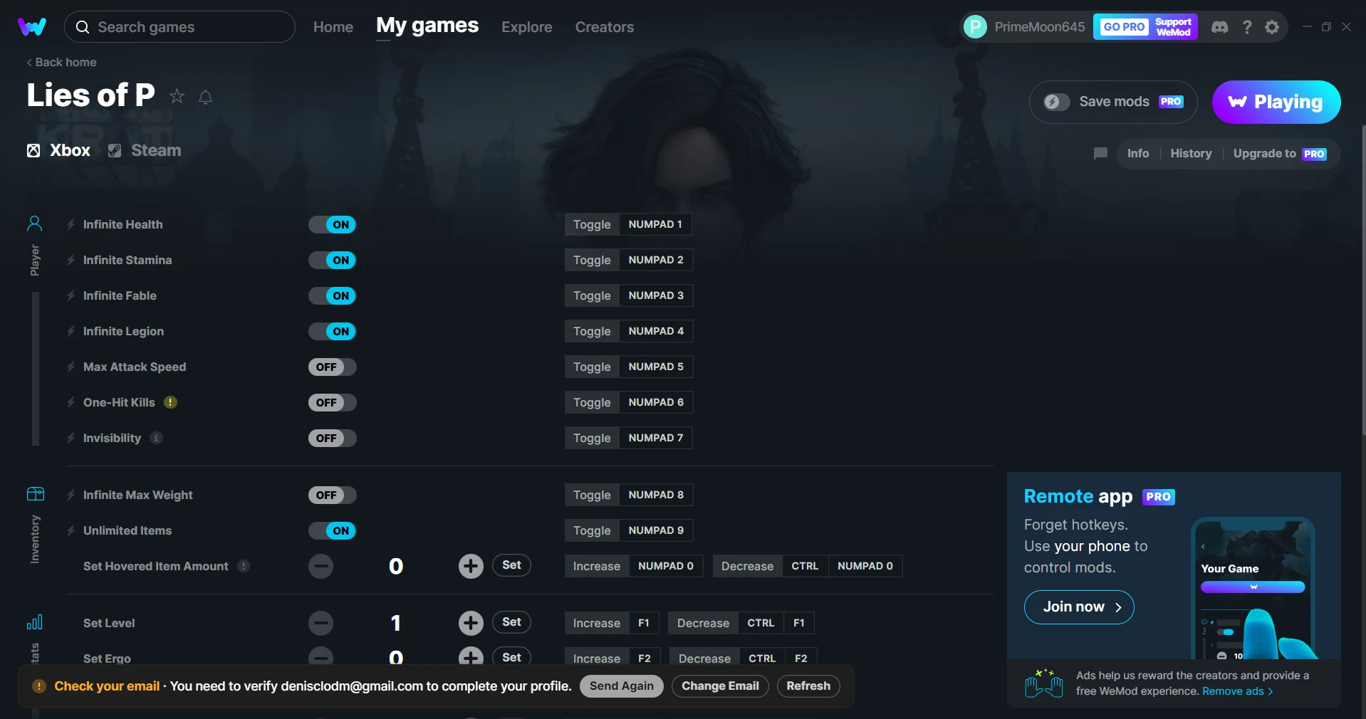 Lies Of P "Трейнер +25" {MrAntiFun Xbox version/ WeMod}
