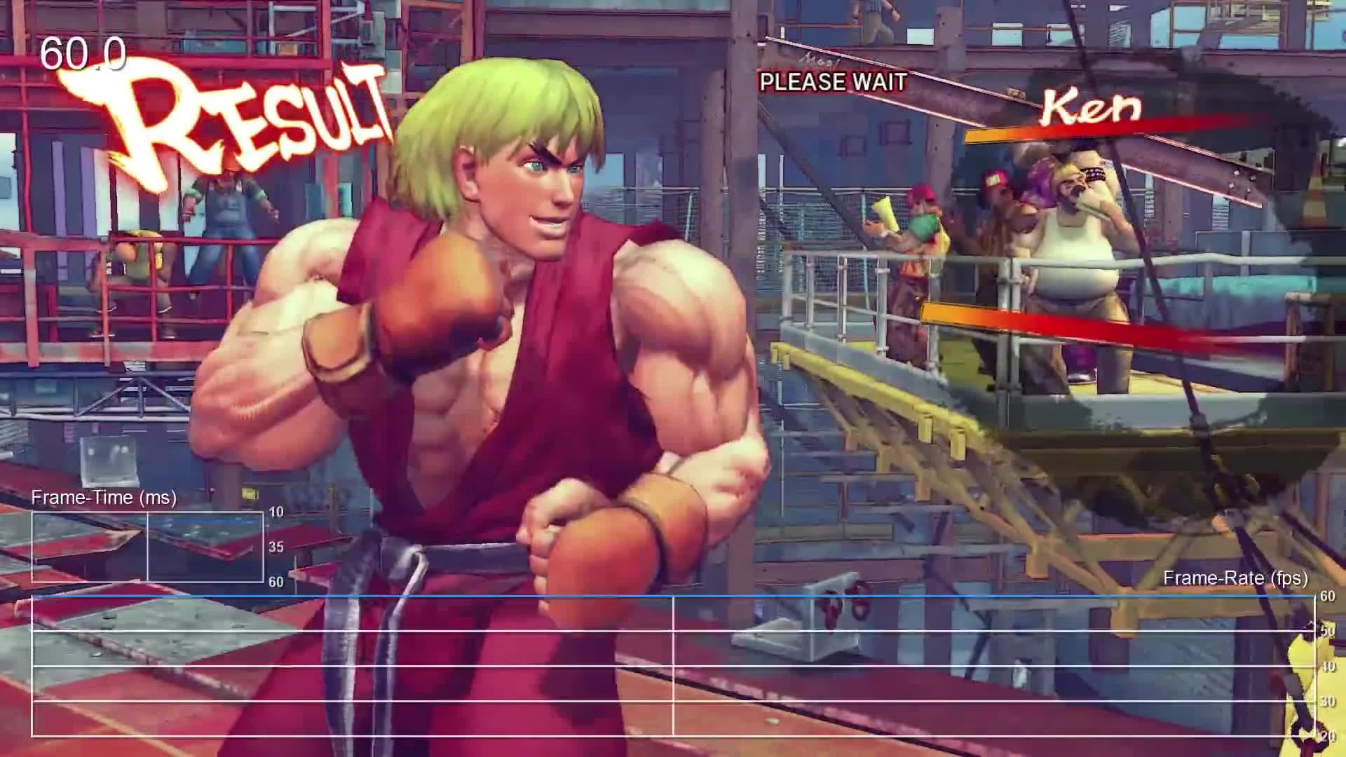 Ultra Street Fighter 4 "Тест частоты кадров PS4"