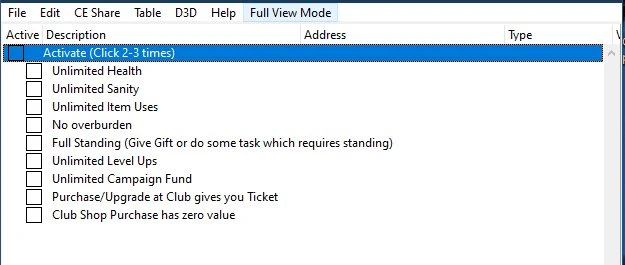 Curious Expedition 2: Таблица для Cheat Engine [0.8.1] {dharmang1910}